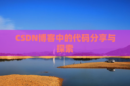 CSDN博客中的代码分享与探索